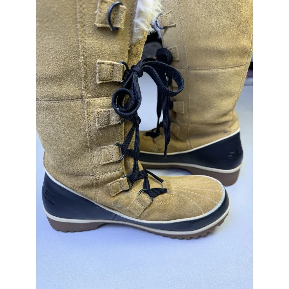 Sorel Tan Tivoli High II Waterproof Winter Boots NL 2093-373 Women's Size‎ 8
